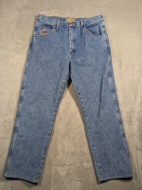 Wrangler 20X No 22 Original Jeans Mens 35x30 Blue Regular Tapered Western
